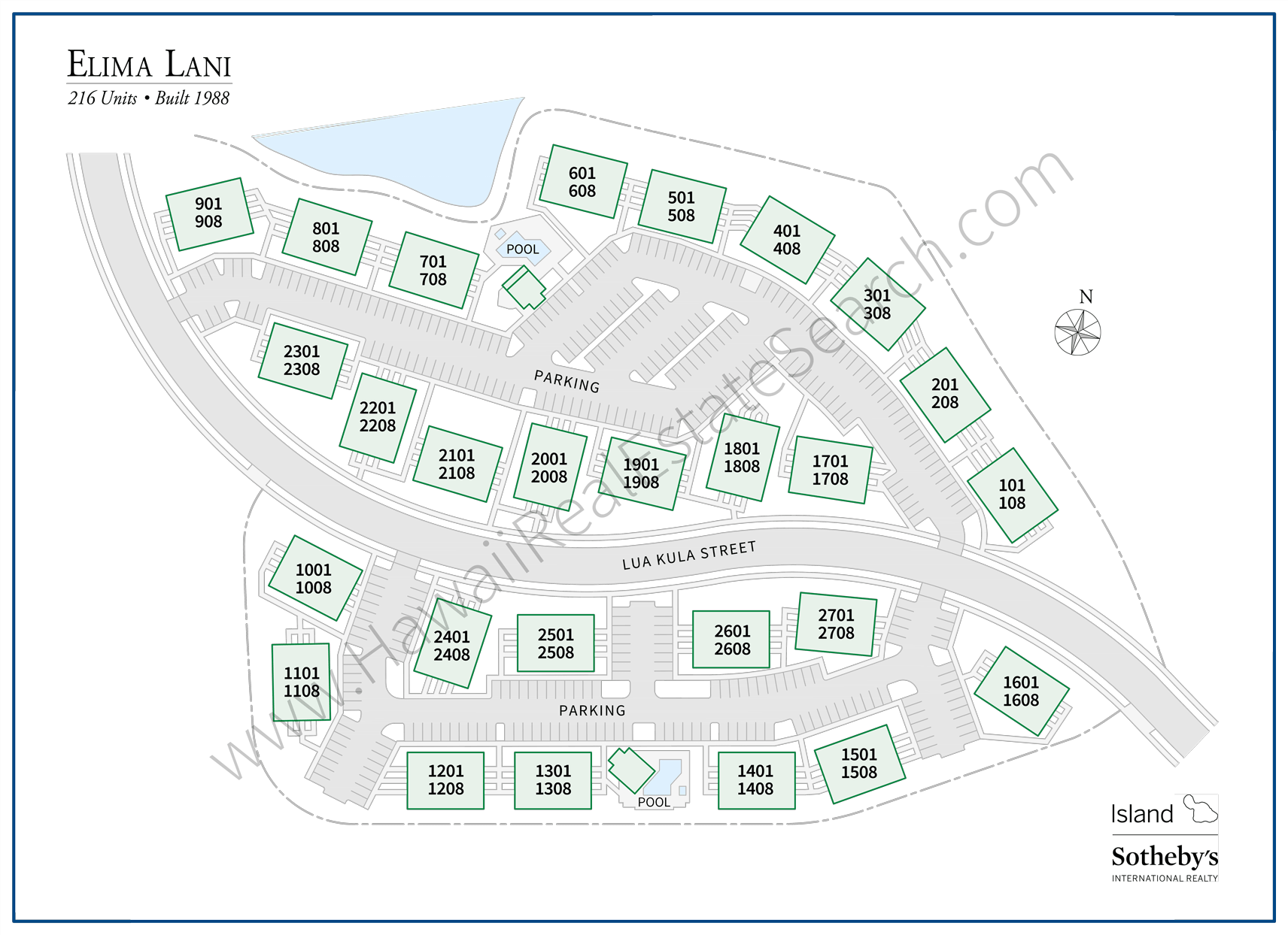 Elima Lani Map